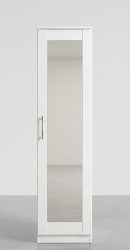 Modern white mirror single - mirror,