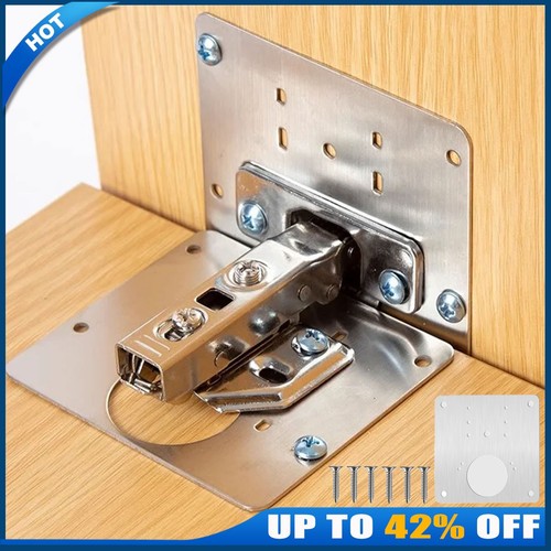 Cabinet hinge repair plate - cabinet,
