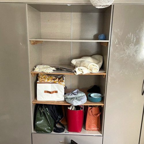 Grey high gloss freestanding - high,