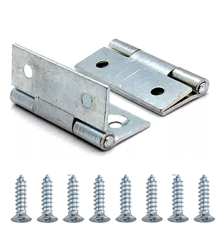 Pair steel butt - hinges, 50mm