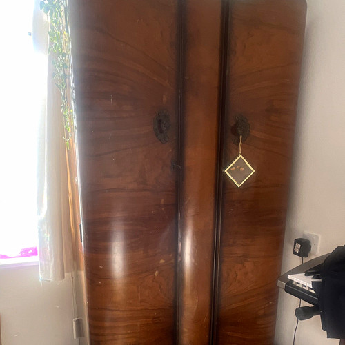 Dark wood freestanding door - dark, 2