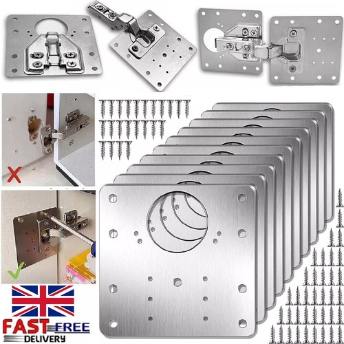 Cabinet hinge repair plate - repair,