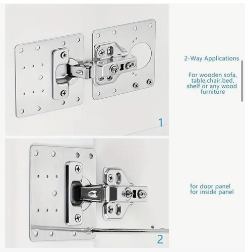 Cabinet hinge repair plate - repair,