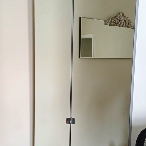 Grey freestanding wardrobe - freestanding, 2