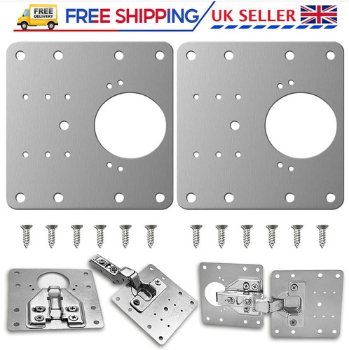 Cabinet hinge repair plate - cabinet,