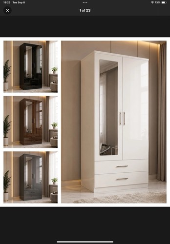Modern door wardrobe with 2 - 2,